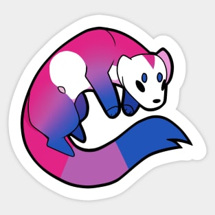 Ferret Bi Pride Sticker